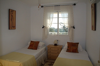 The second bedroom in our self catering apartment in Spain